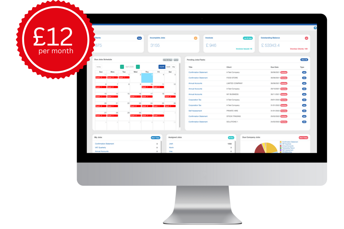 Practice Manager Software Dashboard