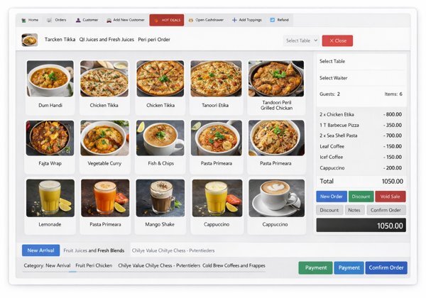 Pakistan Restaurant POS System Dashboard